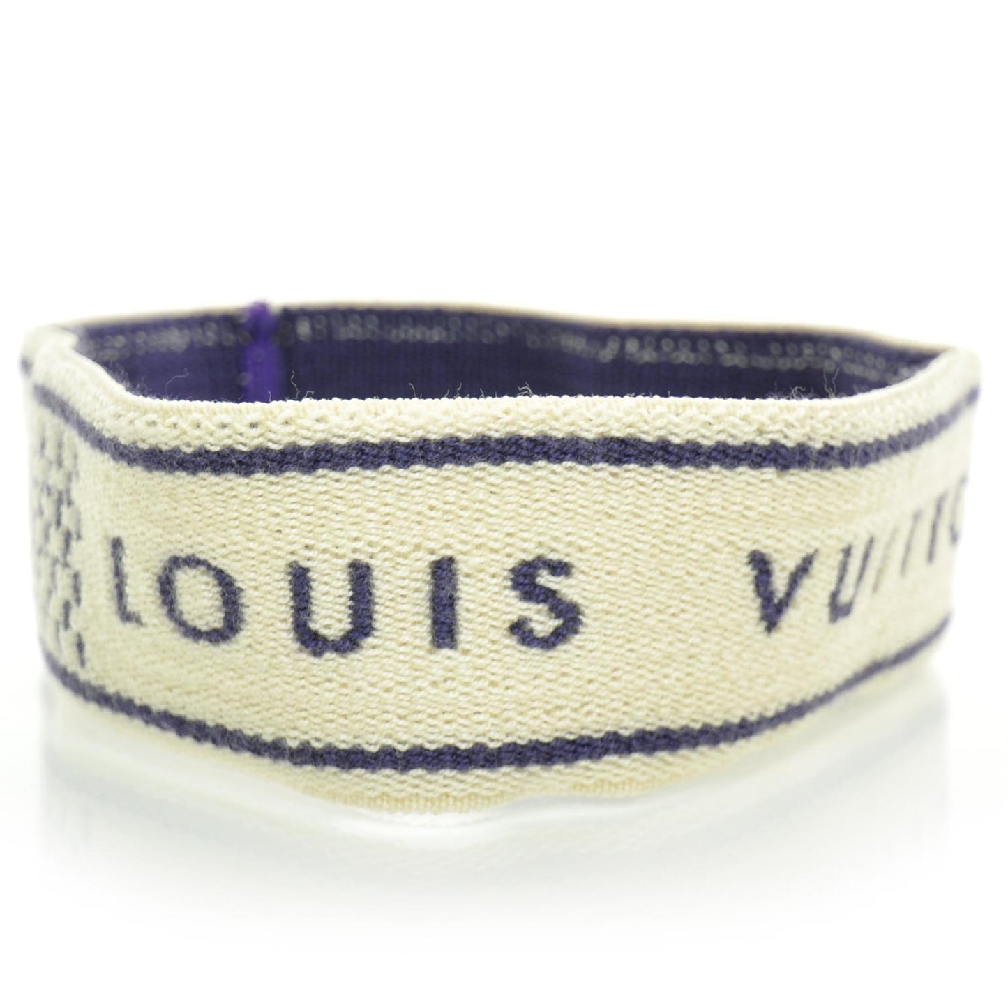 Cotton Damier Azur Gym Head Sweat Band