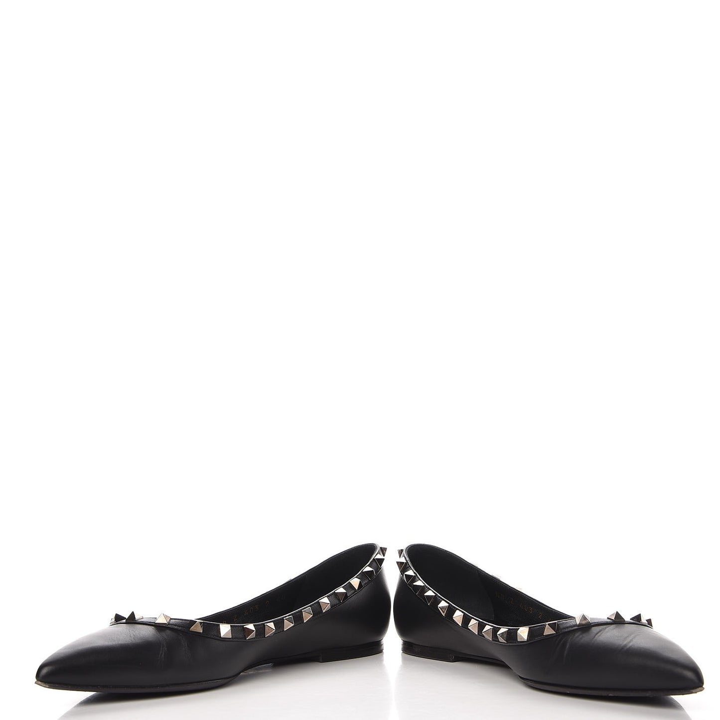 Nappa Rockstud Ballerina Flats 40 Black