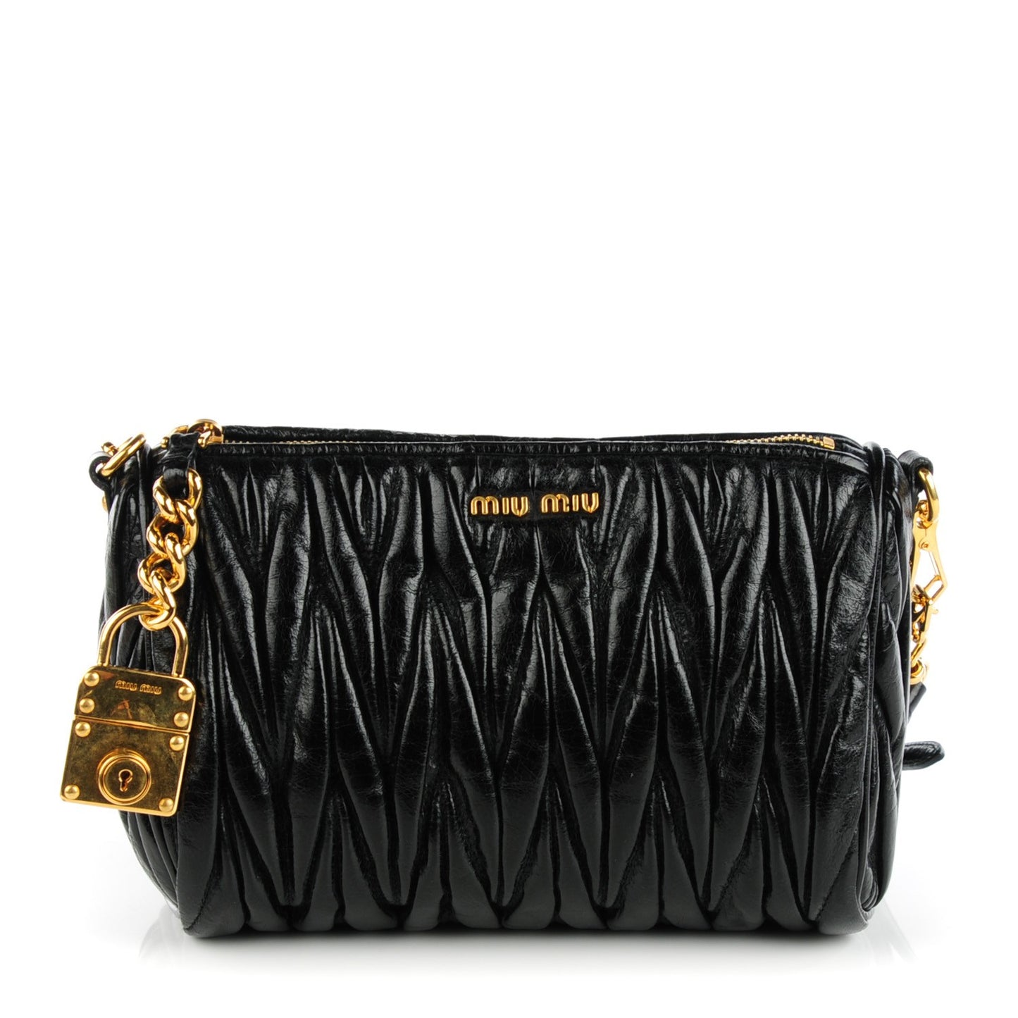 Nappa Matelasse Lux Shoulder Bag Nero Black