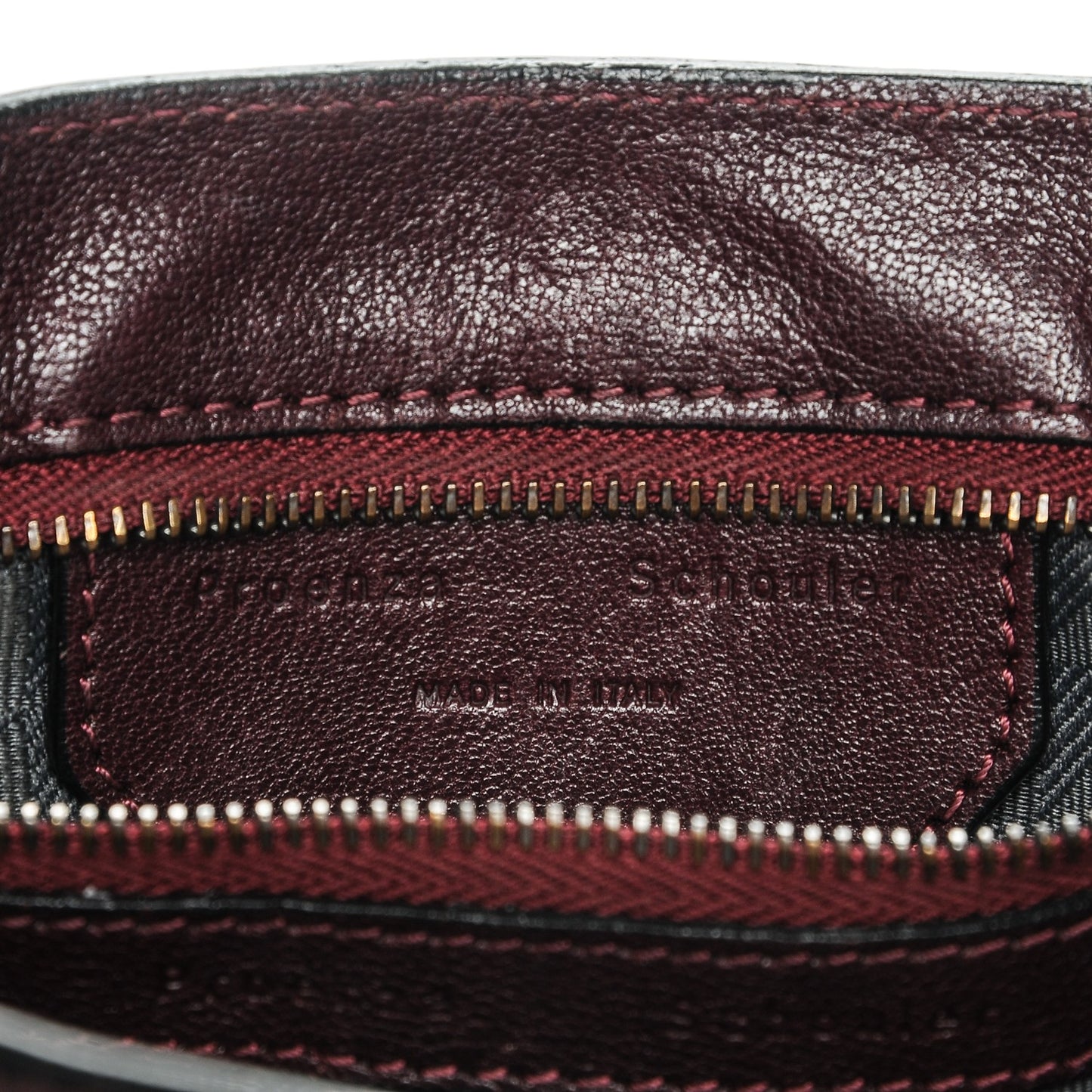 Lambskin Fringe Medium PS1 Satchel Burgundy