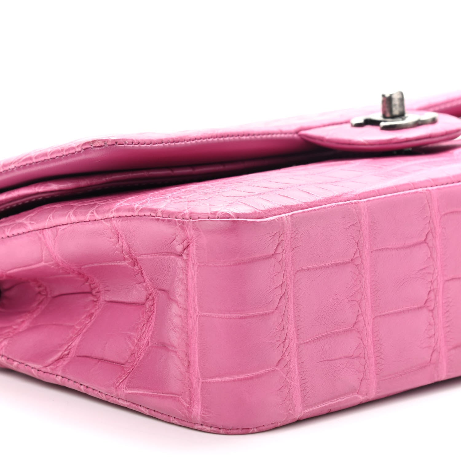 Chanel Alligator Medium Double Flap Pink 957299 – FASHIONPHILE