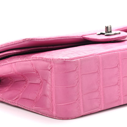 Chanel Alligator Medium Double Flap Pink 8 of 9
