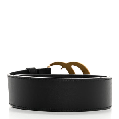 Gucci Textured Calfskin Double G 40mm Belt 90 36 Black 2 of 8