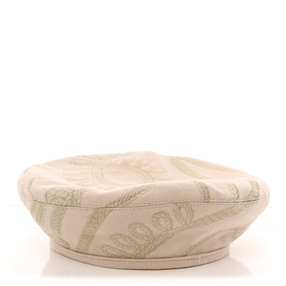 Hermes Cashmere Wool Hat 59 White Casse 8 of 14