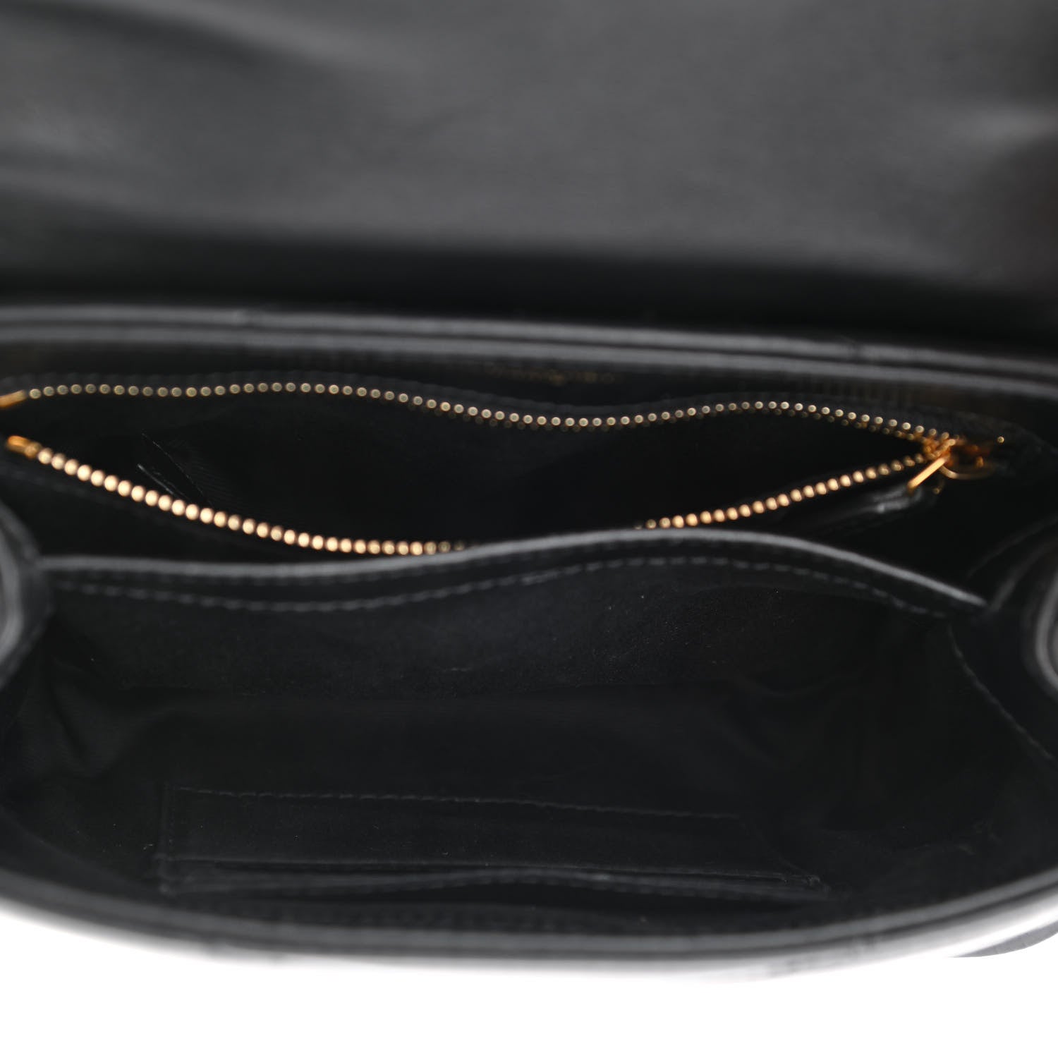 Saint Laurent Calfskin Y Quilted Monogram Toy Loulou Crossbody Bag Black 5 of 14