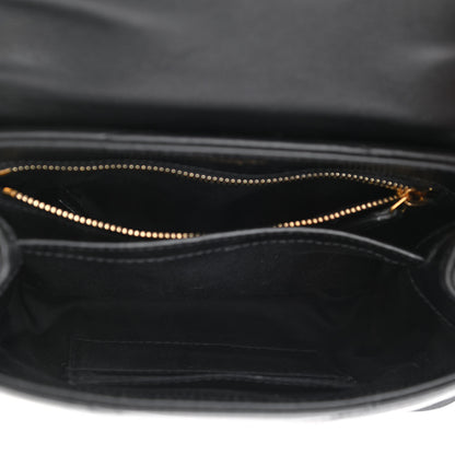 Saint Laurent Calfskin Y Quilted Monogram Toy Loulou Crossbody Bag Black 5 of 14