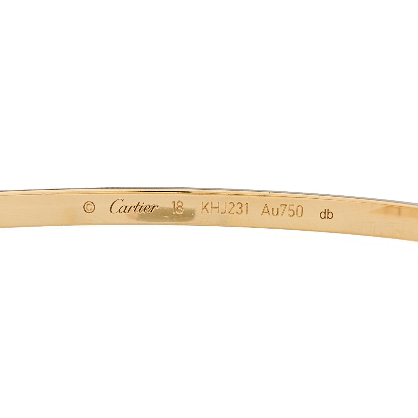 Cartier 18K Yellow Gold Small LOVE Bracelet 18 7 of 9