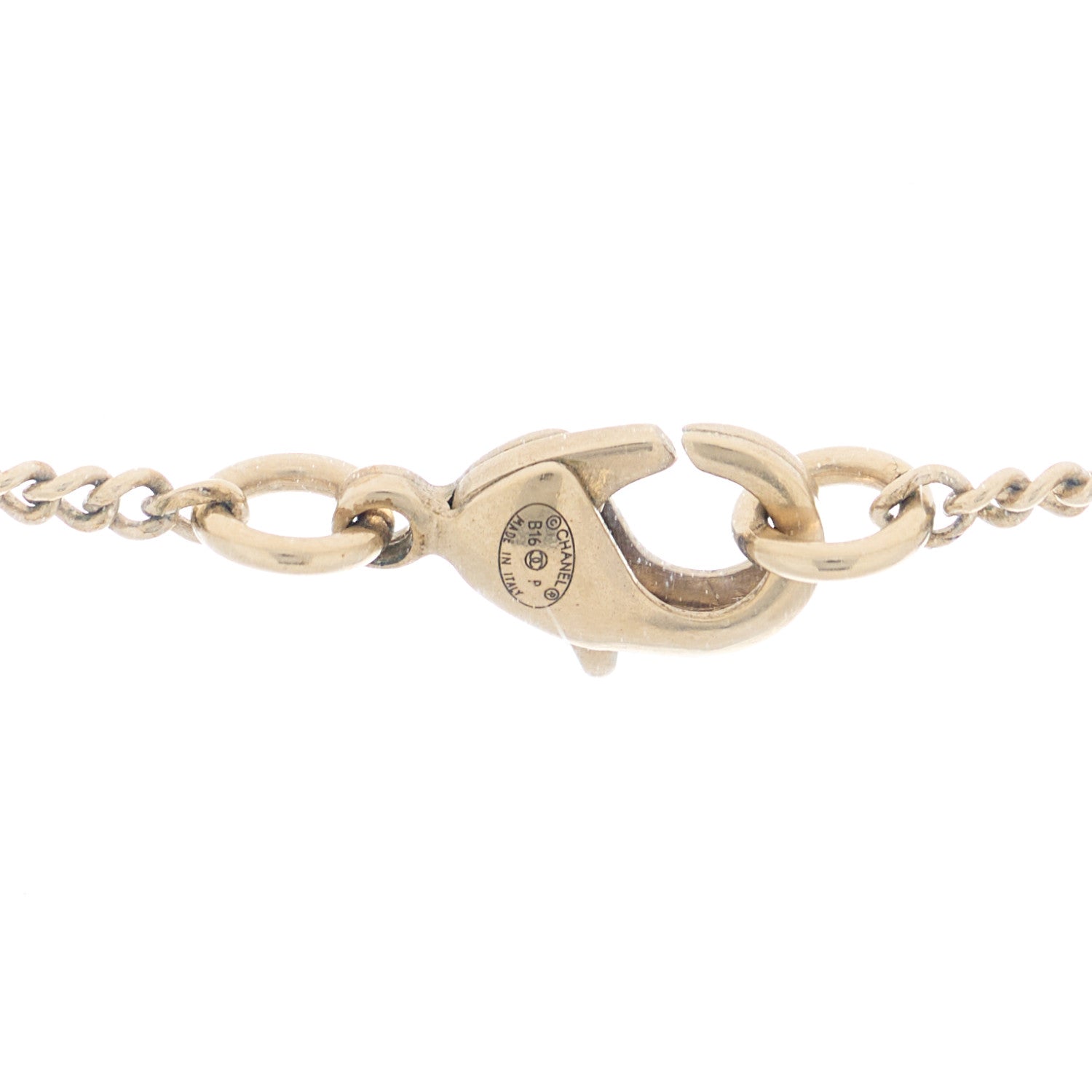 Chanel Pearl CC Drop Necklace Gold 3 of 3