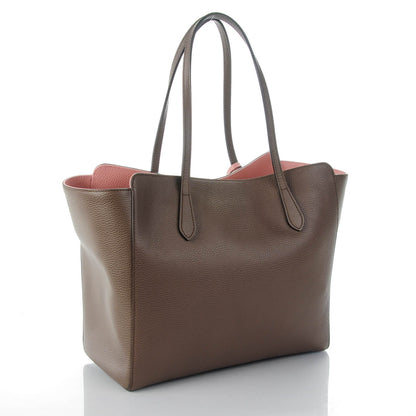 Gucci Dollar Calfskin Medium Swing Tote Grey Field Soft Pink 3 of 7