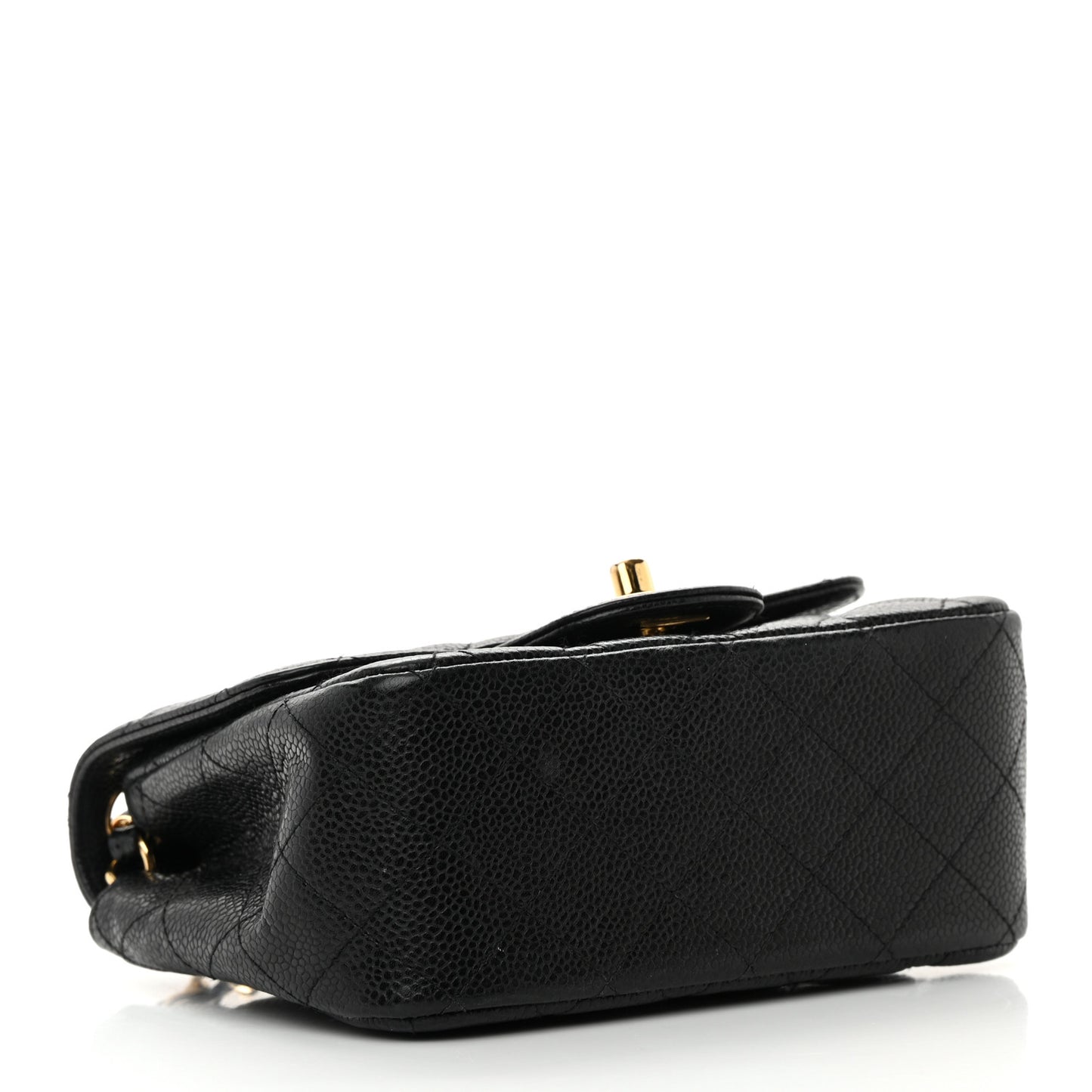 Caviar Quilted Mini Square Flap Black