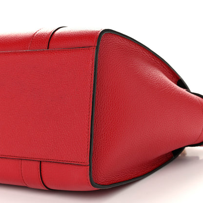Mulberry Classic Grain Calfskin Small Bayswater Zip Tote Scarlet 8 of 9