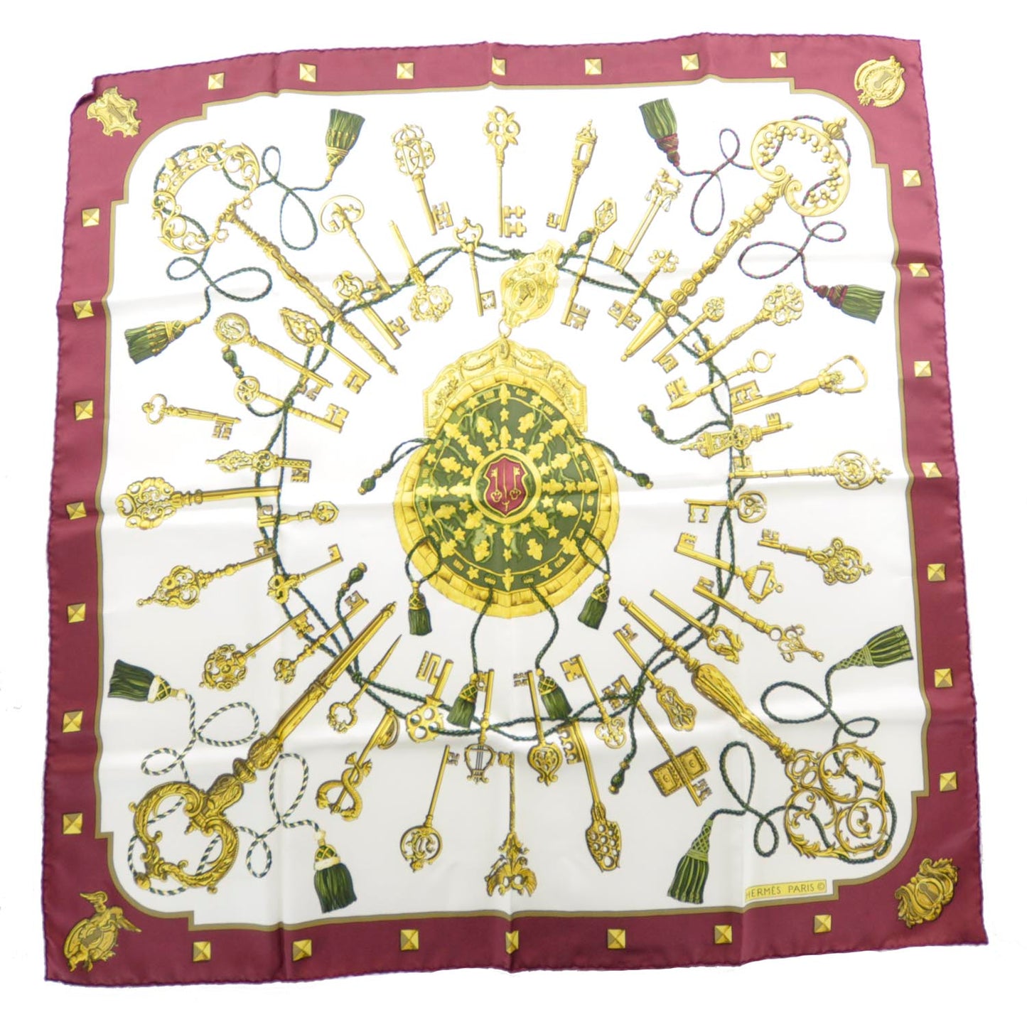 Silk Keys Les Cles Scarf 90