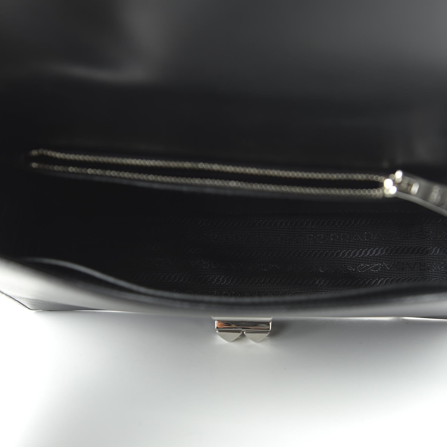 Prada Saffiano City Calfskin Studded Large Elektra Shoulder Bag Black Fuoco 5 of 9