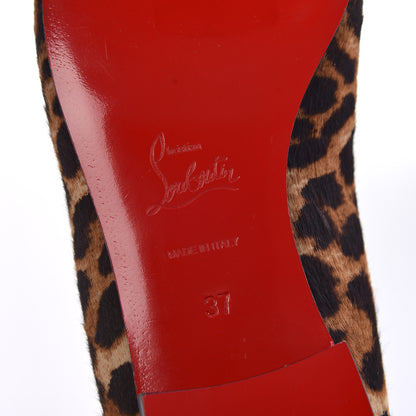 Christian Louboutin Leopard Print Cap Toe I Love My Loubies Loafers 37 Rouge Imperial 7 of 9
