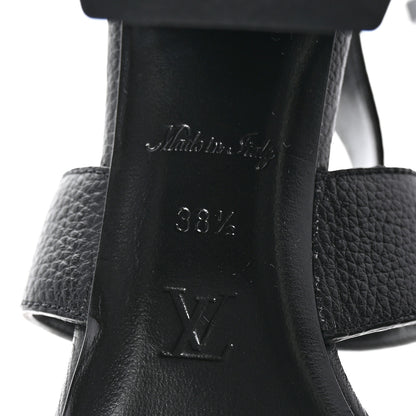 Louis Vuitton Calfskin Horizon Sandals 38.5 Black 7 of 9