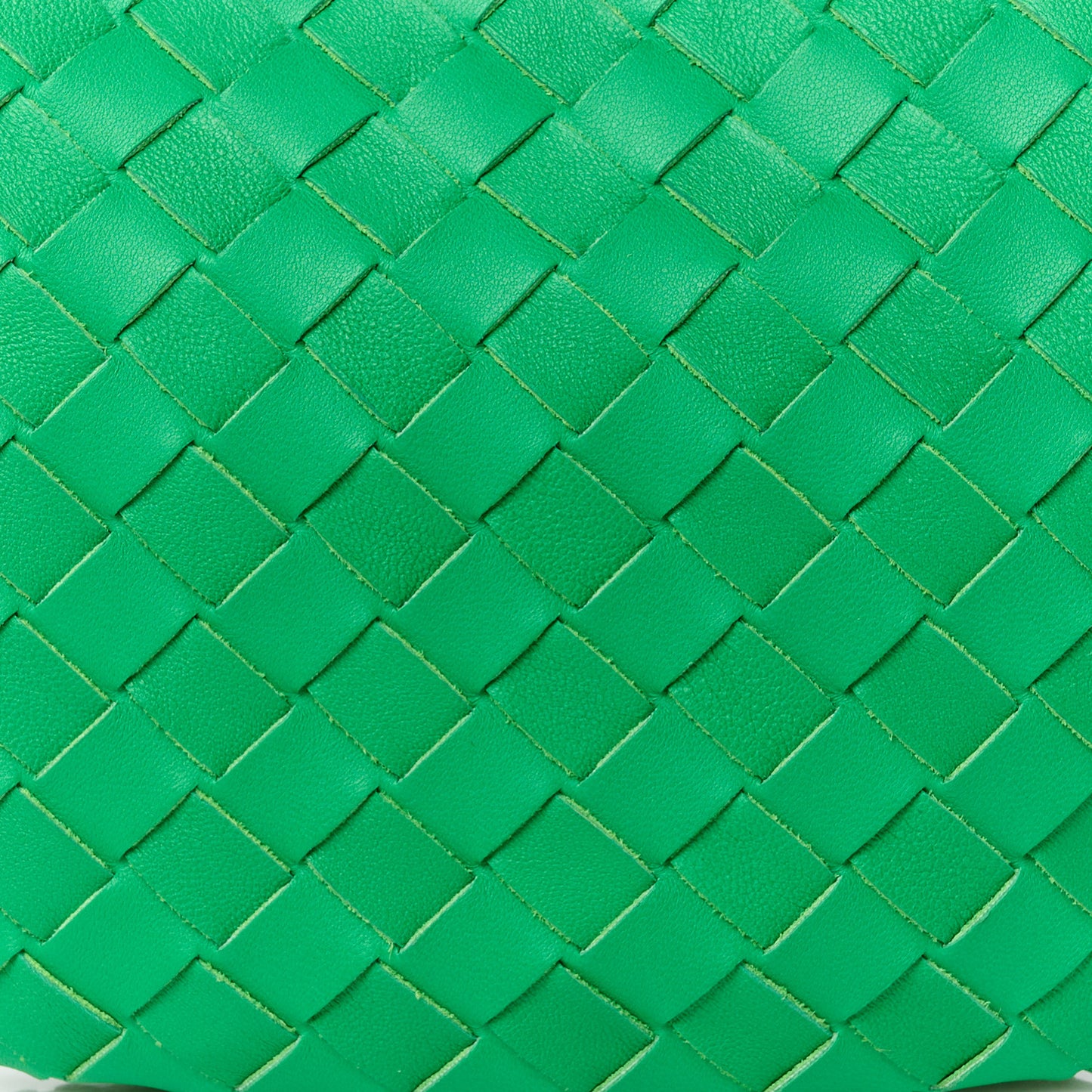 Nappa Intrecciato Small Turn Pouch Parakeet