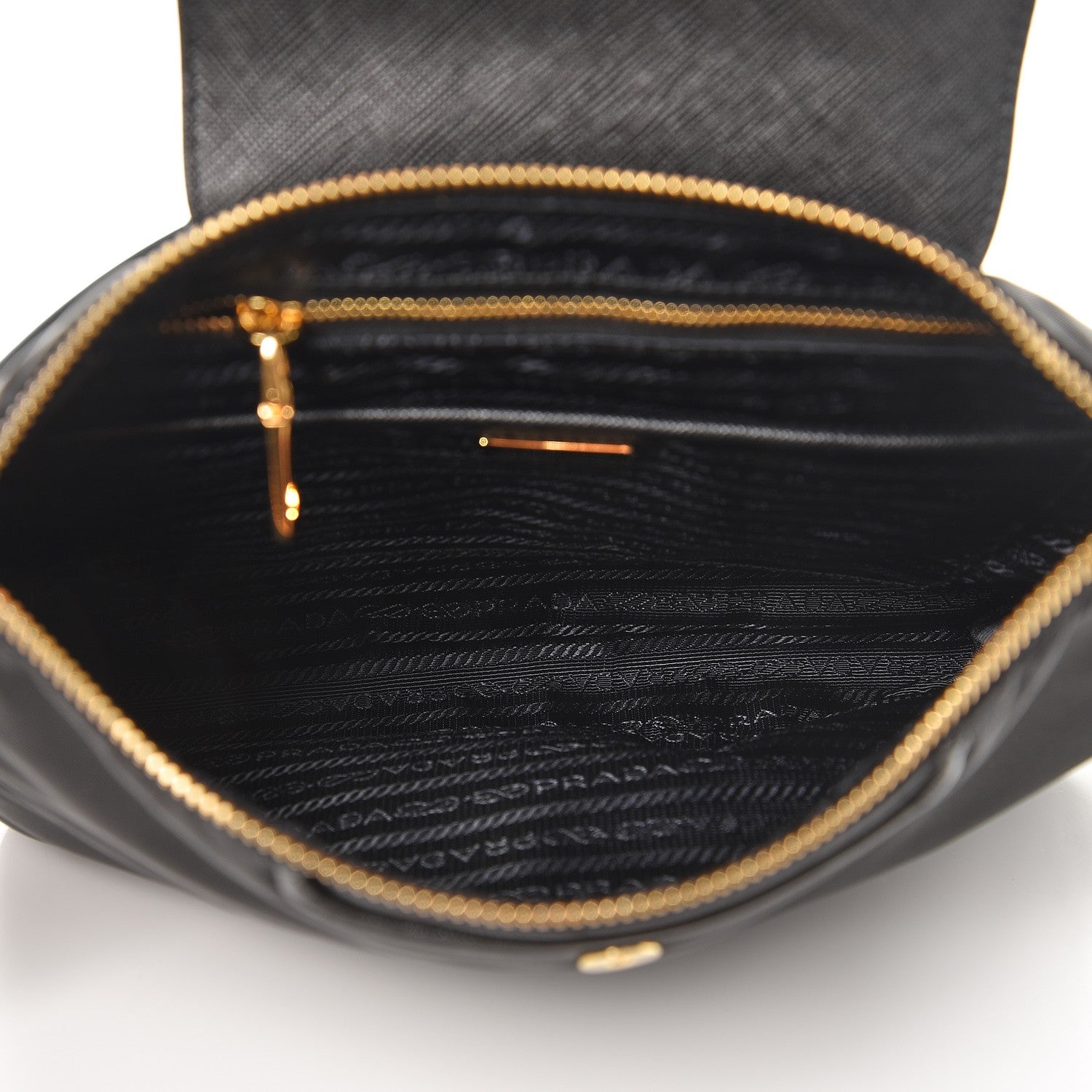 Prada Tessuto Nylon Saffiano Crossbody Bag Nero Black 5 of 8