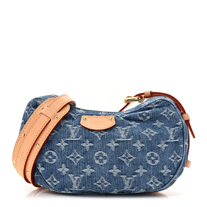 Louis Vuitton Monogram Denim Croissant MM Blue 1 of 14