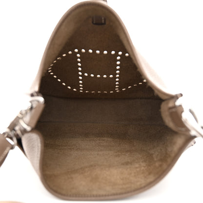 Hermes Taurillon Clemence Evelyne III PM Etoupe 5 of 11