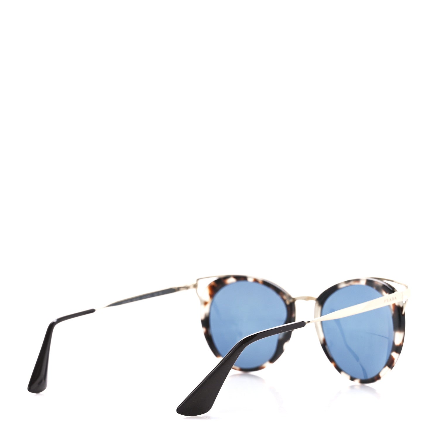 Prada Horn Metal Cinema Sunglasses SPR66T Tortoise 4 of 7