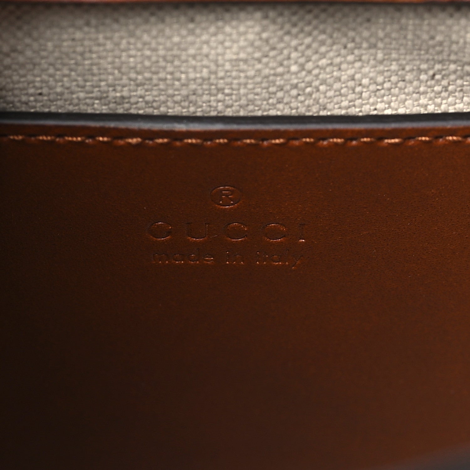 Gucci New Canvas Charisma Calfskin Crystal GG Monogram Mini Diana Tote Bag Camel Ebony 6 of 10