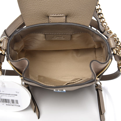 Chloe Suede Calfskin Mini Faye Backpack Motty Grey 5 of 7