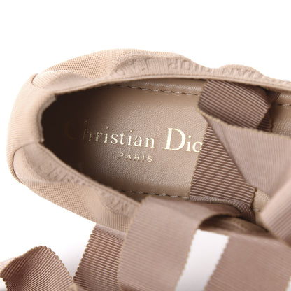 Christian Dior Micro Mesh Academy Lace-Up Ballerina Flats 36.5 Nude 7 of 9