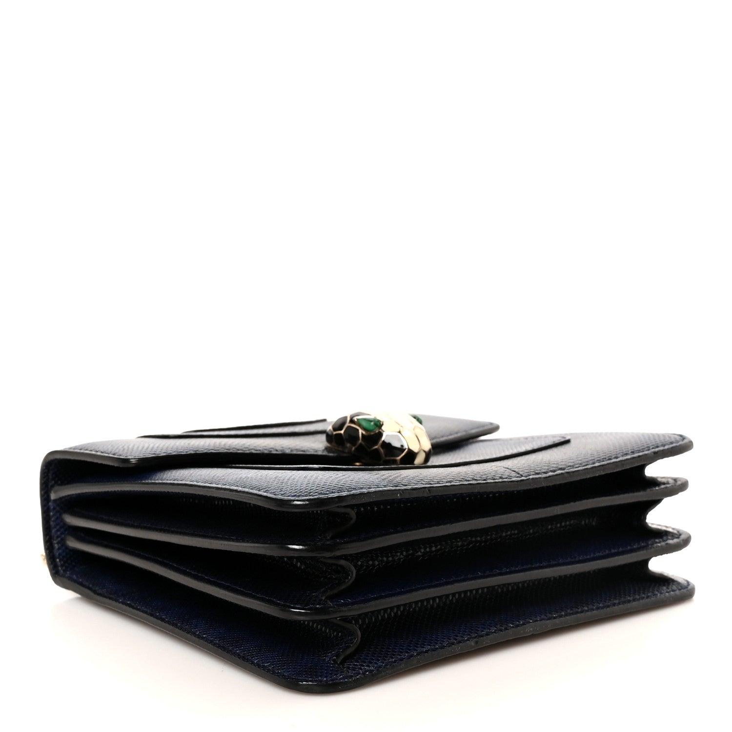 Bulgari Karung Serpenti Forever Top Handle Navy Blue 4 of 11