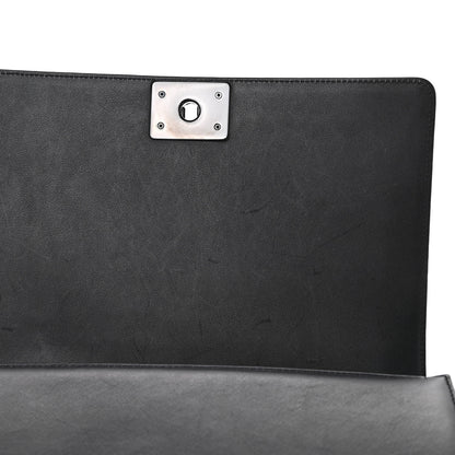 Chanel Calfskin Quilted New Medium Boy Flap So Black 12 of 13