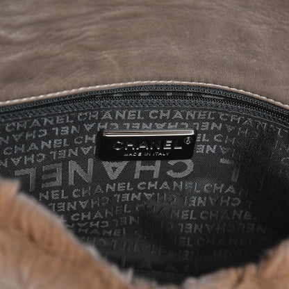 Chanel Rabbit Fur CC Flap Bag Brown 6 of 7