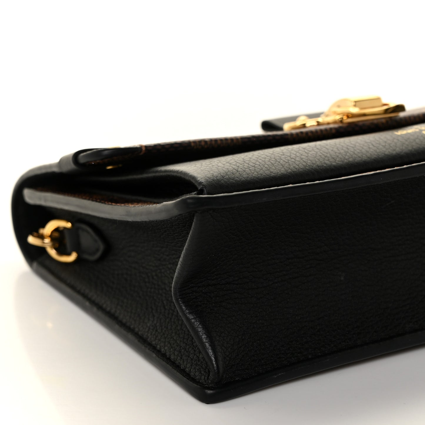 Damier Ebene Vavin Chain Wallet Black