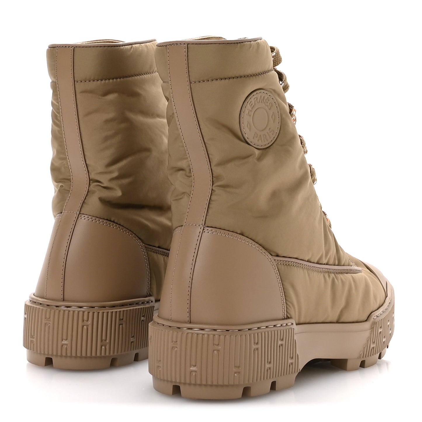 Calfskin Parachute Fresh Ankle Boots 38.5 Beige Sable