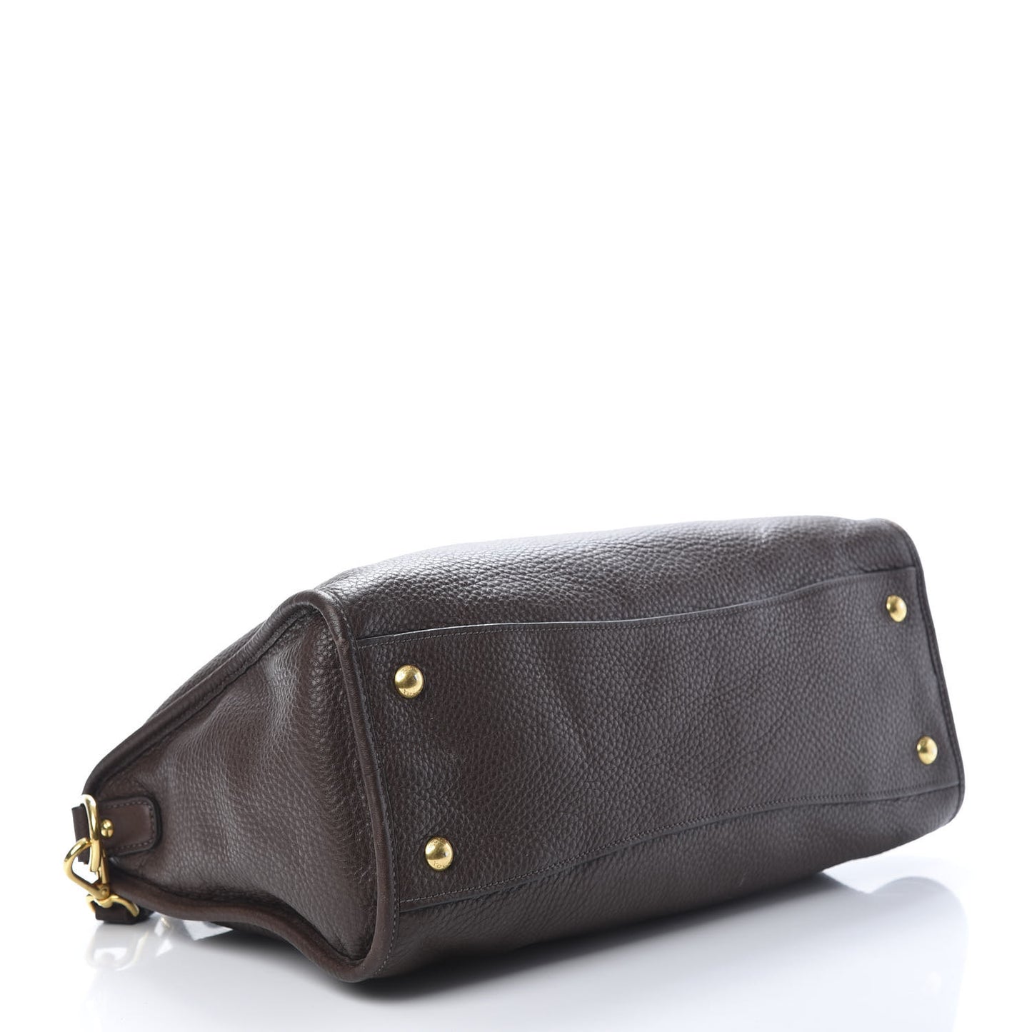 Vitello Daino Shopping Satchel Caffe