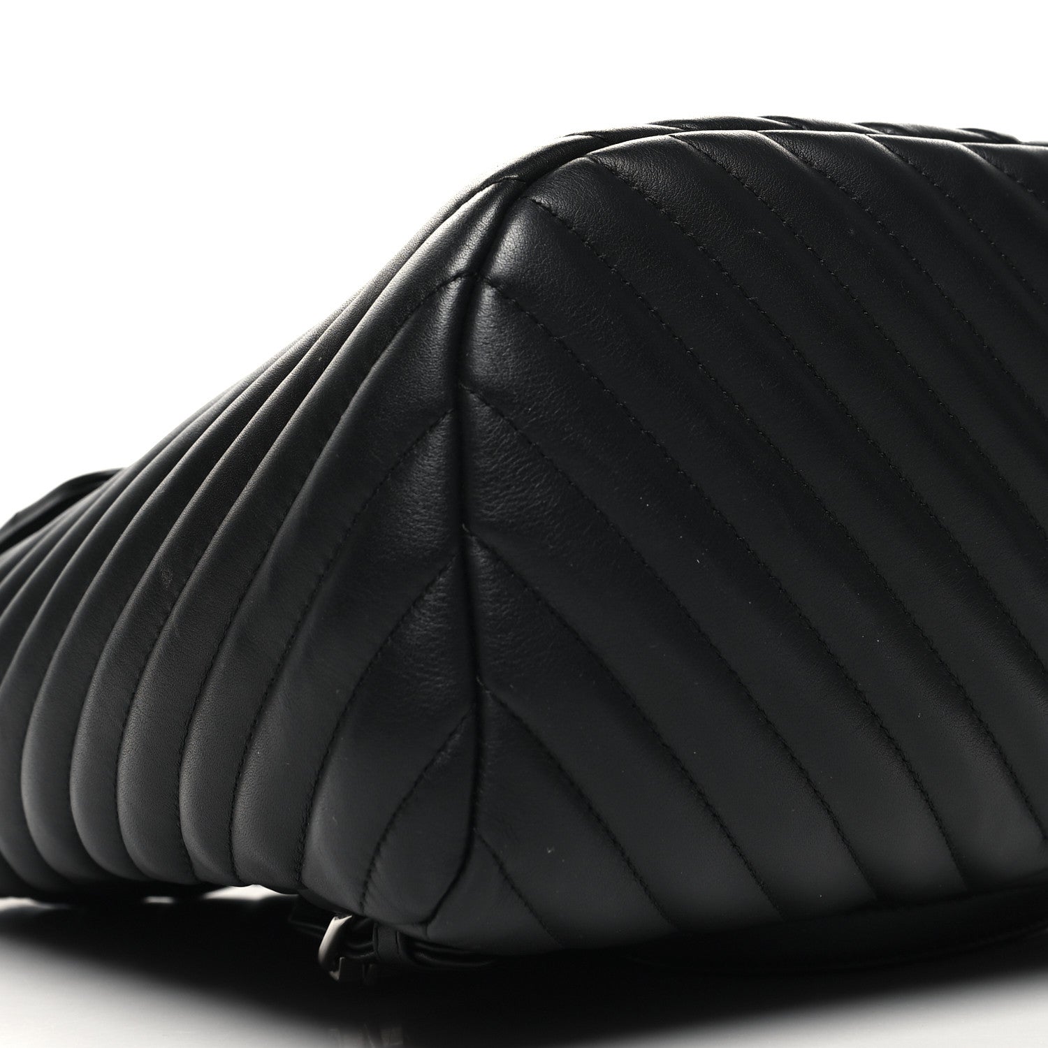 Chanel Calfskin Chevron Quilted Large Urban Spirit Backpack Black 9 of 13