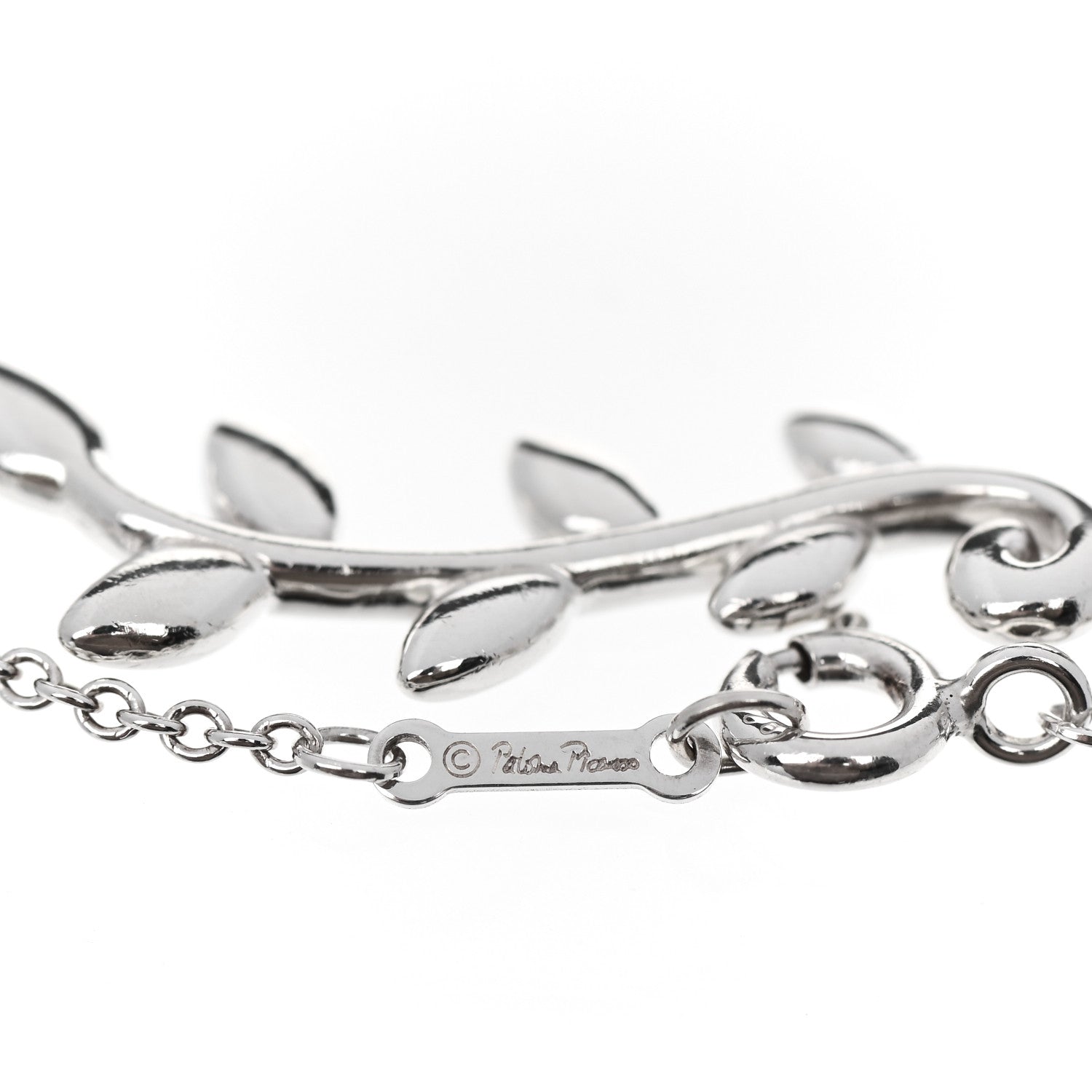 Tiffany Sterling Silver Paloma Picasso Olive Leaf Vine Bracelet 4 of 4