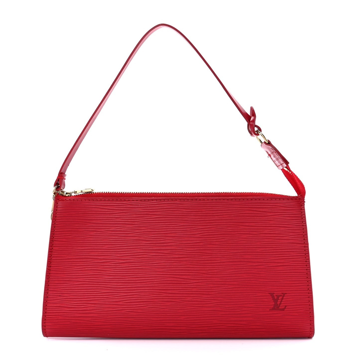Epi Pochette Accessories 24 Castillan Red