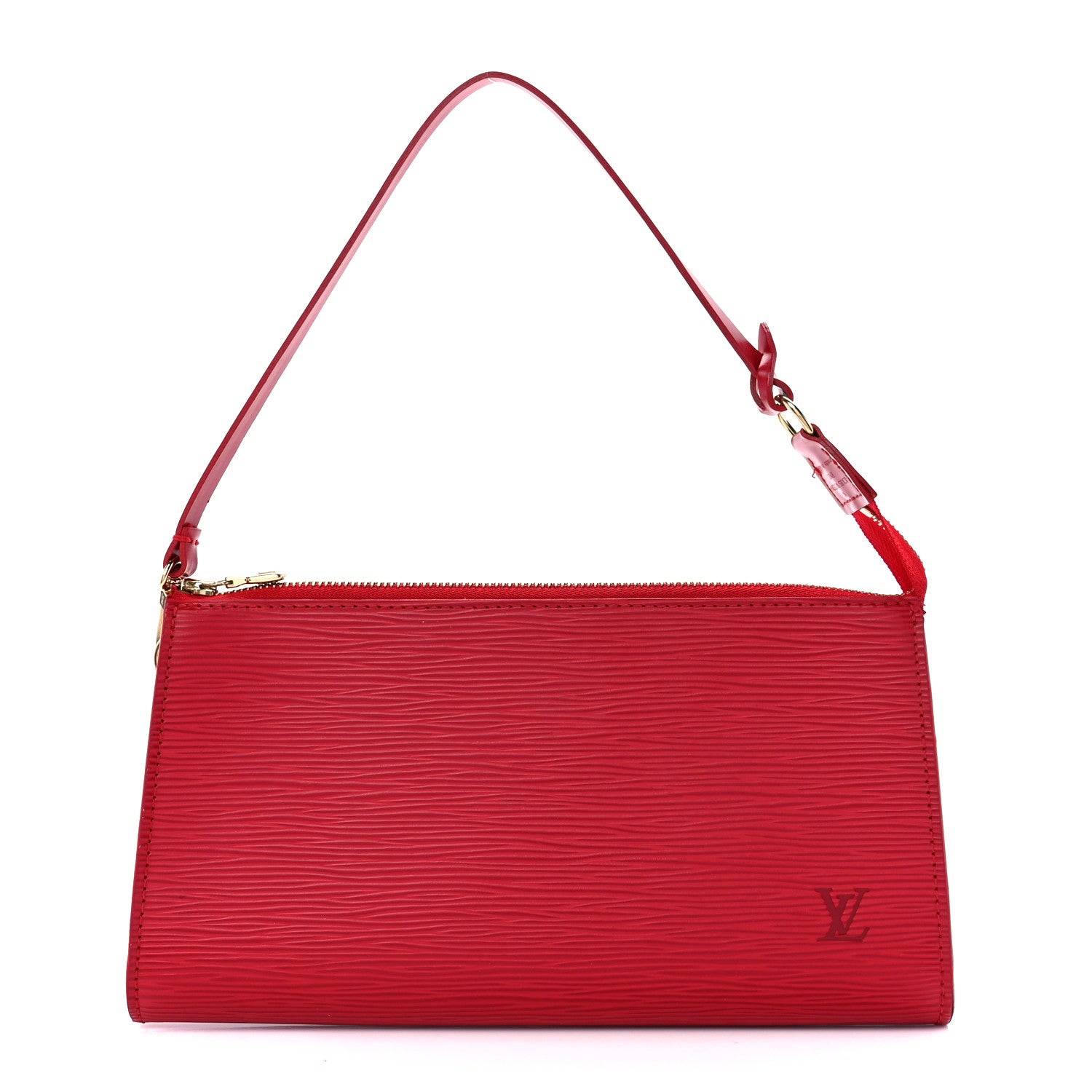 Louis Vuitton Epi Pochette Accessories 24 Castillan Red 1 of 10