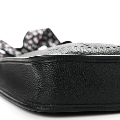 Hermes Taurillon Maurice Zigzag Evelyne TPM Black Bleu Zellige Indigo 9 of 10