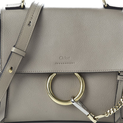 Chloe Calfskin Small Faye Day Shoulder Bag Motty Grey 10 of 10