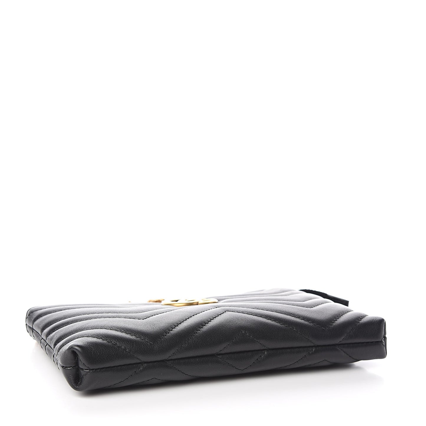 Calfskin Matelasse Mini GG Marmont Chain Bag Black