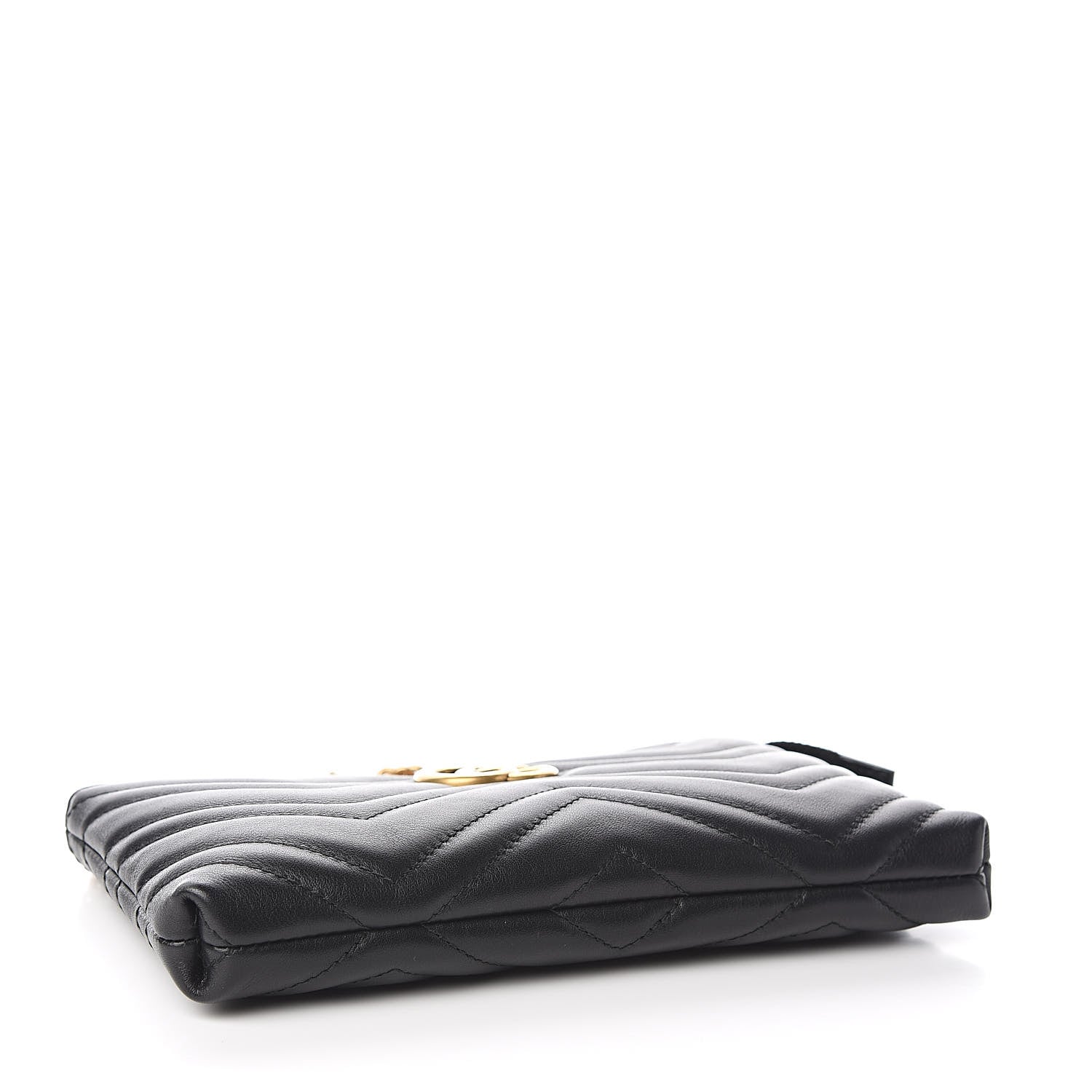 Gucci Calfskin Matelasse Mini GG Marmont Chain Bag Black 4 of 11
