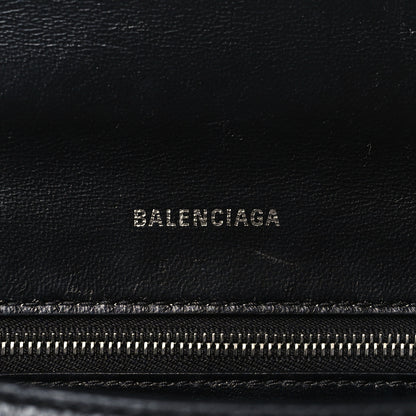 Balenciaga Grained Calfskin Small Hourglass Top Handle Bag Black 6 of 12