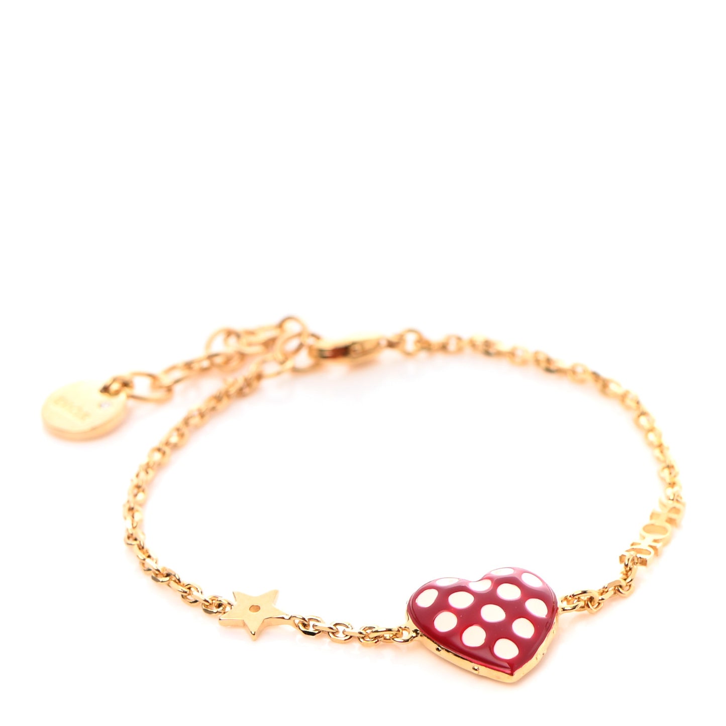 Metal Dioramour Bracelet Red Gold