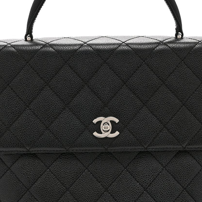 Chanel Caviar Quilted Jumbo Kelly Flap Black 8 of 10