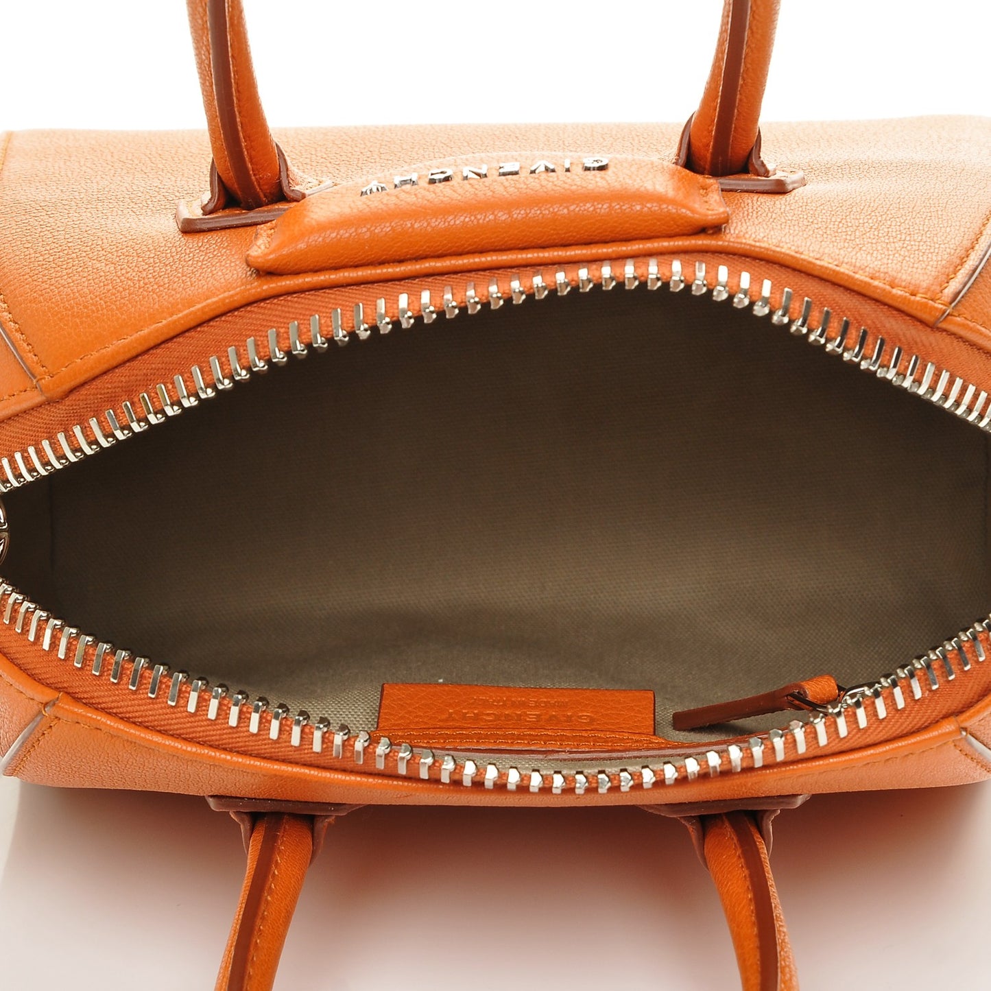 Sugar Goatskin Mini Antigona Rust