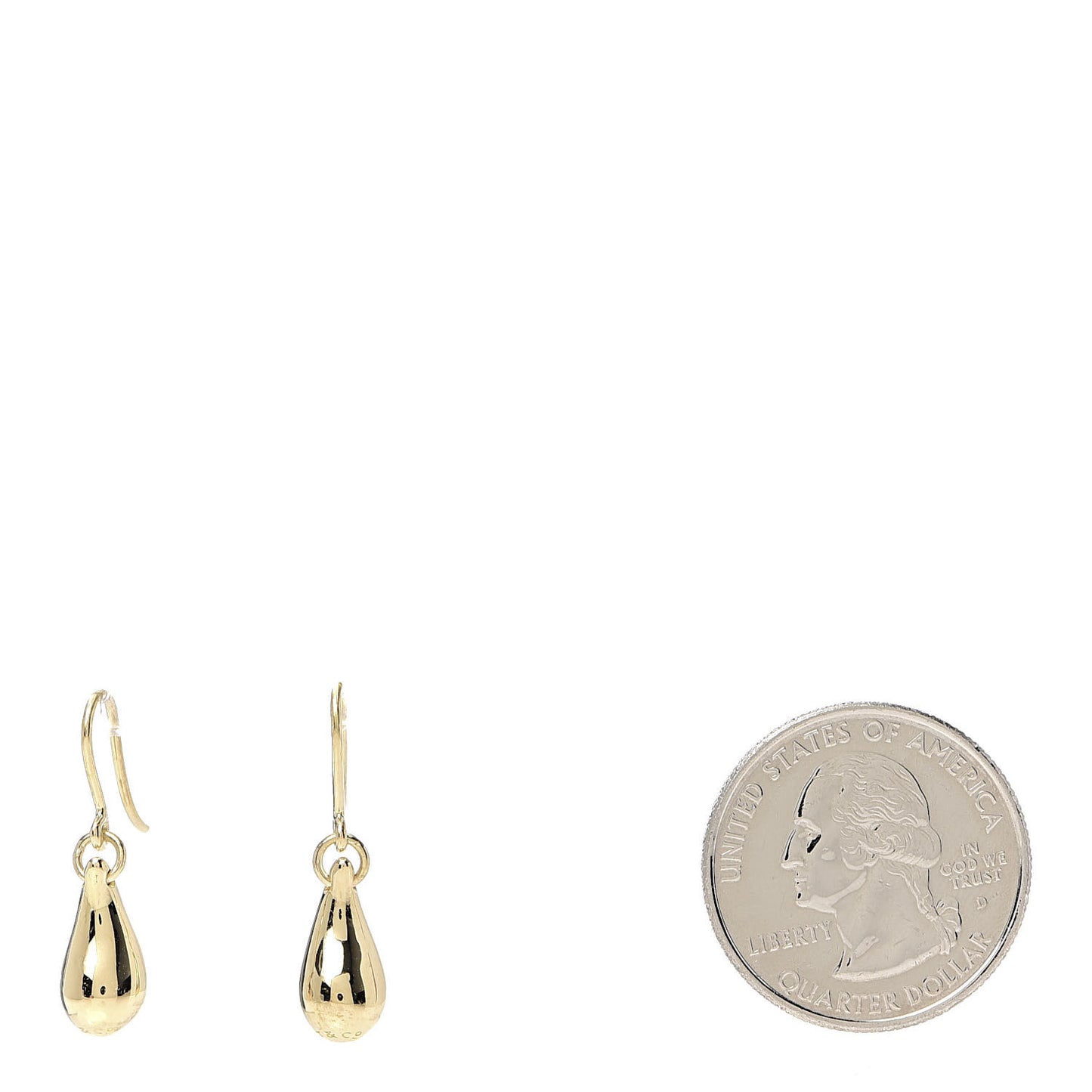 18K Yellow Gold Elsa Peretti Tear Drop Earrings