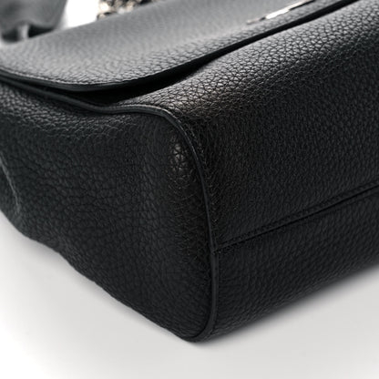 Mulberry Glossy Goatskin Small Lily Flap Black 9 of 11