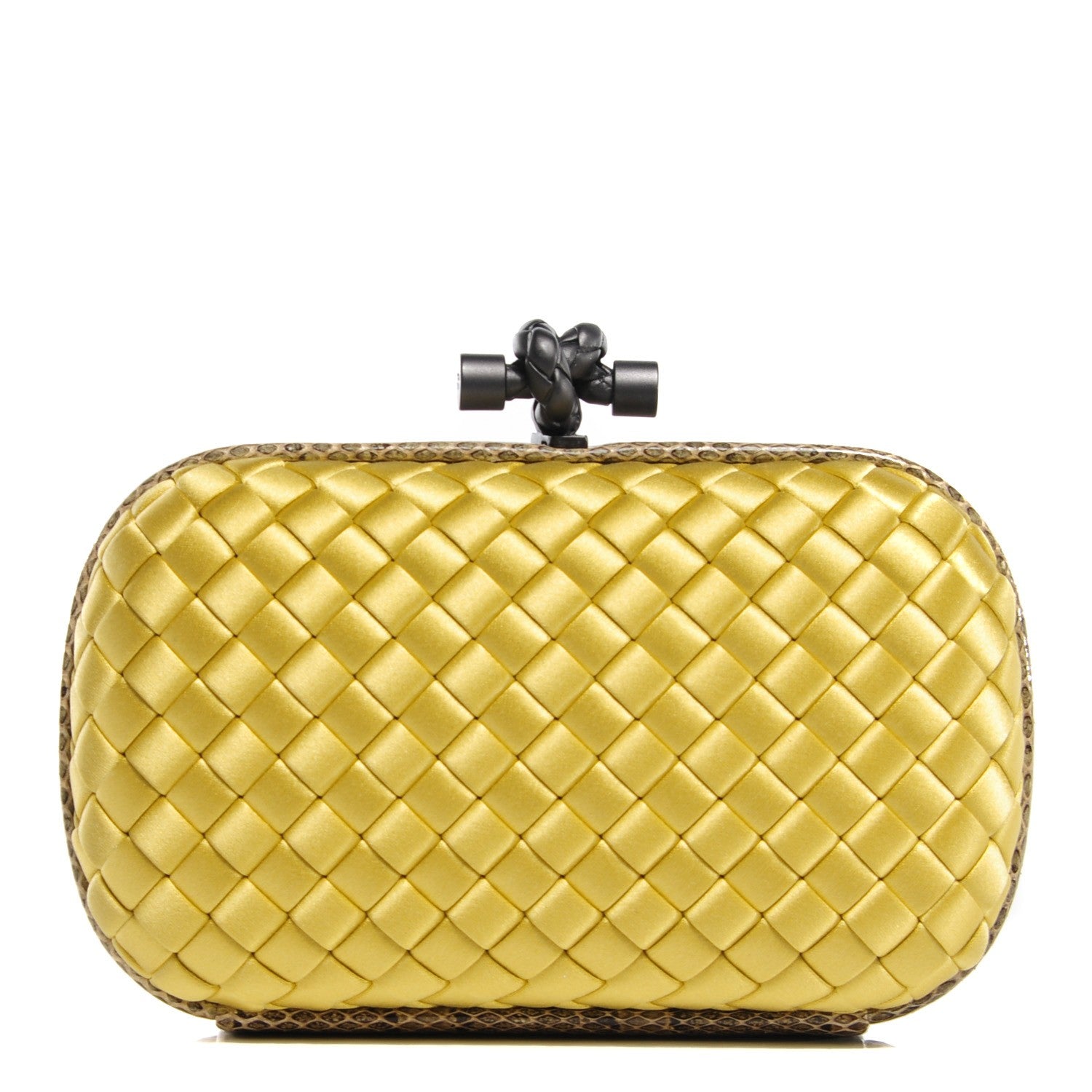 Bottega Veneta Satin Intreccio Impero Ayers Knot Clutch Duchesse 1 of 7
