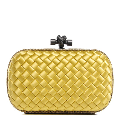 Bottega Veneta Satin Intreccio Impero Ayers Knot Clutch Duchesse 1 of 7