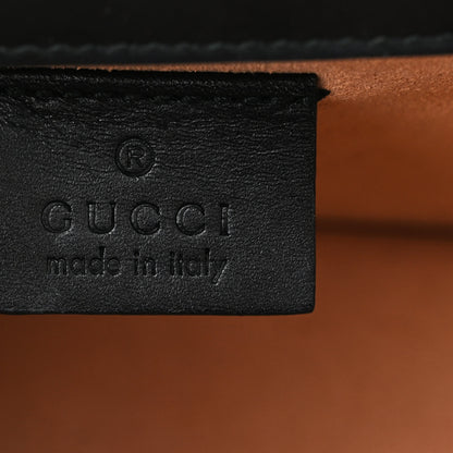 Gucci GG Supreme Monogram Small Osiride Shoulder Bag Black Gold 6 of 10